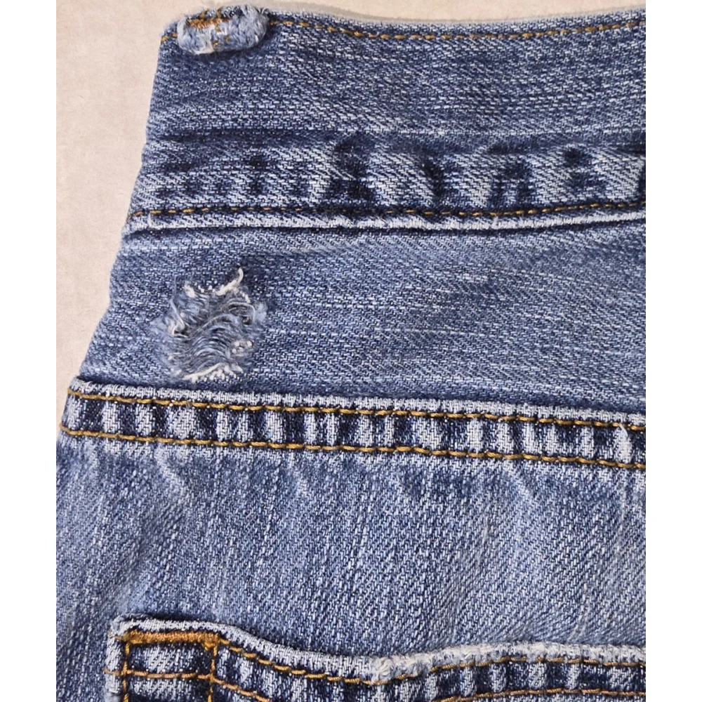 American Rag Low Rise Bootcut Jeans 33x30 Blue Y2K Denim Distressed As Is